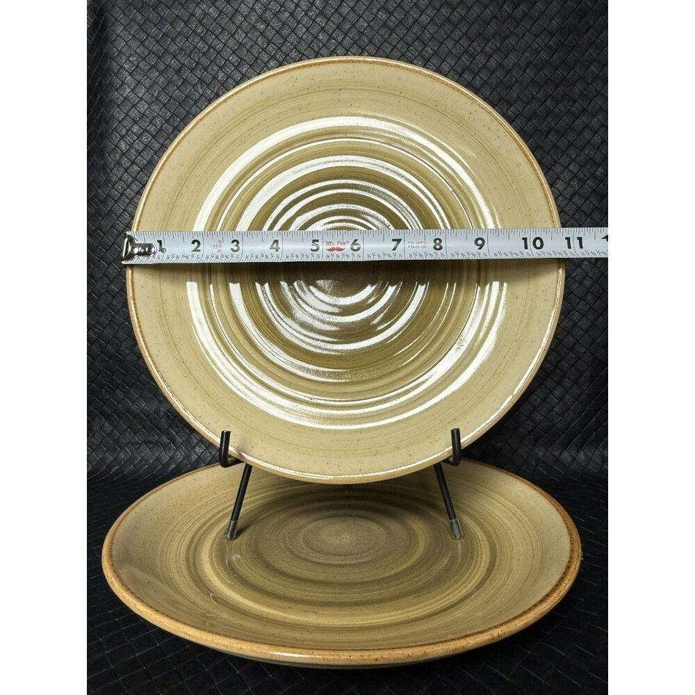 Gibson Ocean Dream Green dinner Set Of 2 Plates - Picture 4 of 8